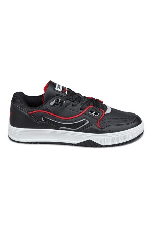28520 Siyah - Beyaz - Kırmızı Genç Erkek Spor Ayakkabı 