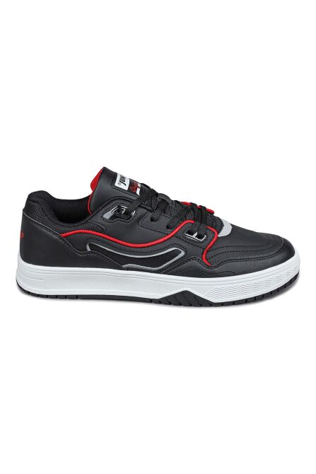 28520 Siyah - Beyaz - Kırmızı Genç Erkek Spor Ayakkabı - 1