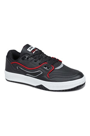 28520 Siyah - Beyaz - Kırmızı Genç Erkek Spor Ayakkabı - 5