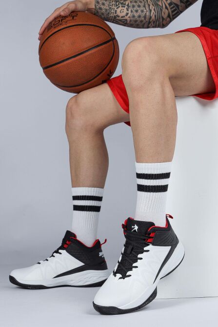 28652 Beyaz Genç Erkek Basketbol Spor Ayakkabısı - 3