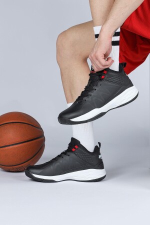 28652 Siyah - Beyaz Genç Erkek Basketbol Spor Ayakkabısı - Jump (1)