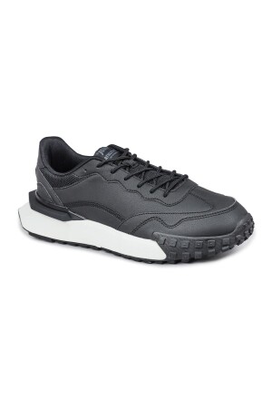 29104 Siyah - Beyaz Genç Erkek Sneaker Günlük Spor Ayakkabı - 5