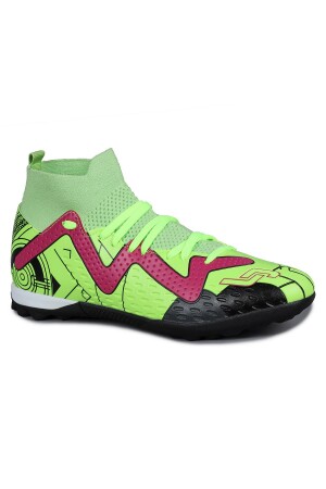 29683 Yeşil Çoraplı Halı Saha Genç Krampon Futbol Ayakkabısı - Jump (1)