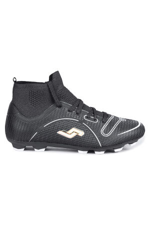 30201 Siyah Çoraplı Çim - Halı Saha Genç Krampon Futbol Ayakkabısı - Jump