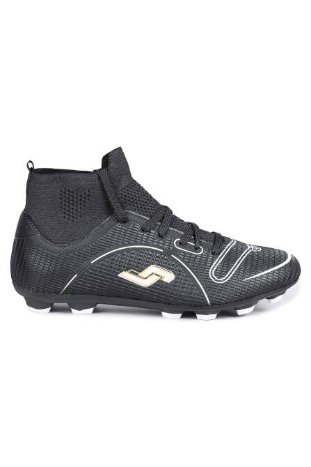 30201 Siyah Çoraplı Çim - Halı Saha Genç Krampon Futbol Ayakkabısı - 1
