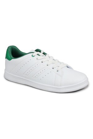 15307 Beyaz - Yeşil Erkek Sneaker Günlük Spor Ayakkabı - 5