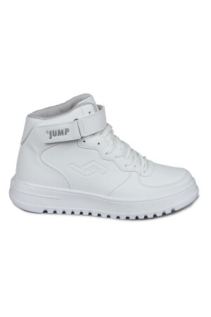 17308 Yüksek Bilekli Beyaz Kadın Sneaker Günlük Spor Ayakkabı - Jump