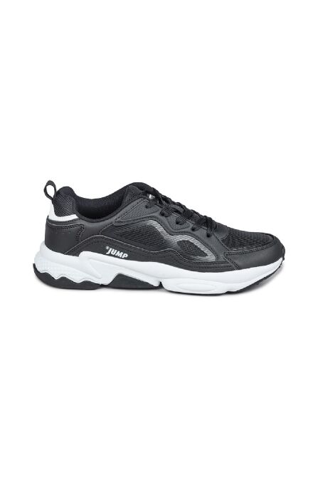 24712 Siyah - Beyaz Erkek Sneaker Günlük Spor Ayakkabı - 1