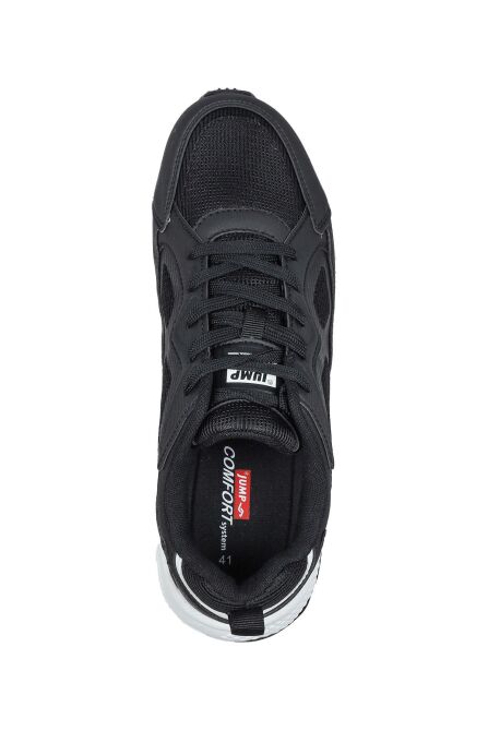 24712 Siyah - Beyaz Erkek Sneaker Günlük Spor Ayakkabı - 5