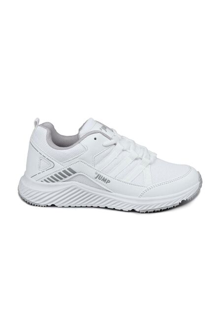 24865 Beyaz - Gümüş Rengi Erkek Sneaker Günlük Spor Ayakkabı - 1