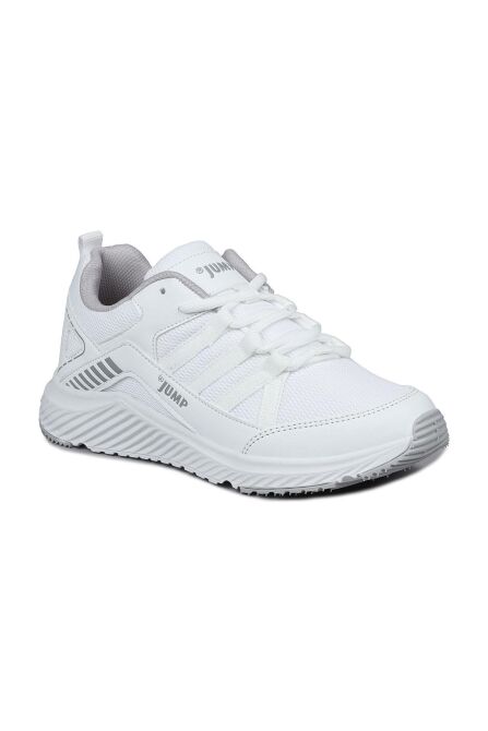 24865 Beyaz - Gümüş Rengi Erkek Sneaker Günlük Spor Ayakkabı - 4