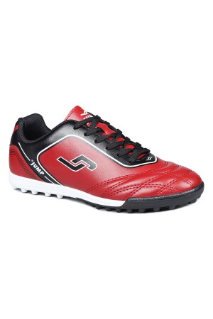 26753 Kırmızı - Siyah Halı Saha Krampon Futbol Ayakkabısı - Jump (1)