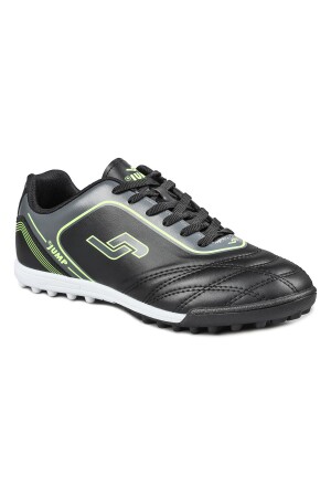 26753 Siyah - Neon Yeşil Halı Saha Krampon Futbol Ayakkabısı - 2