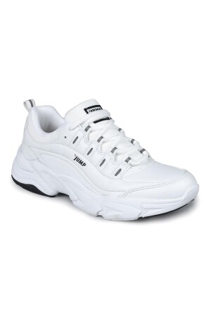 26776 Beyaz - Siyah Kadın Sneaker Spor Ayakkabı - 6
