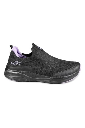 27381 Slip-On Siyah - Lila Kadın Sneaker Günlük Spor Ayakkabı - 1