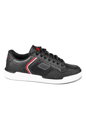 27799 Siyah - Beyaz Erkek Sneaker Günlük Spor Ayakkabı - Jump