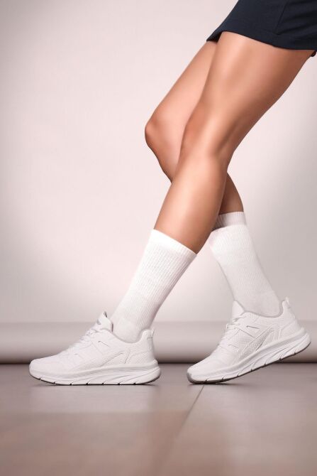 27878 Beyaz Kadın Sneaker Günlük Spor Ayakkabı - 3
