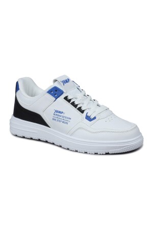 27952 Beyaz - Siyah Erkek Sneaker Günlük Spor Ayakkabı - Jump (1)