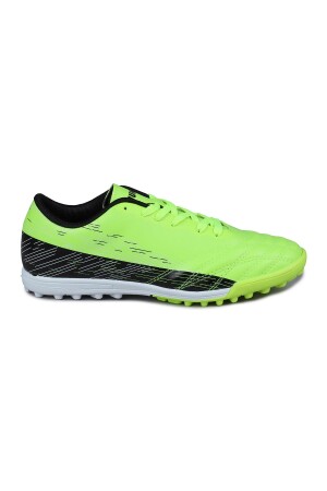 28004 Neon Yeşil - Siyah Halı Saha Krampon Futbol Ayakkabısı - Jump