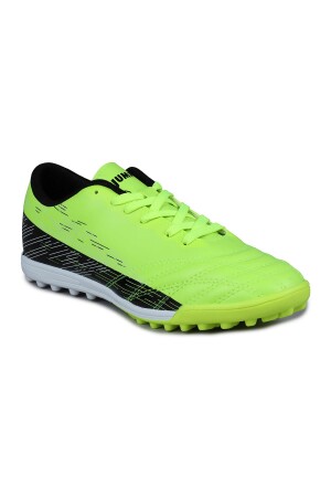 28004 Neon Yeşil - Siyah Halı Saha Krampon Futbol Ayakkabısı - Jump (1)