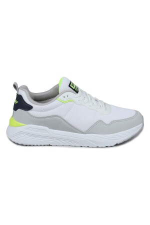 28040 Beyaz - Gri Erkek Sneaker Günlük Spor Ayakkabı - Jump