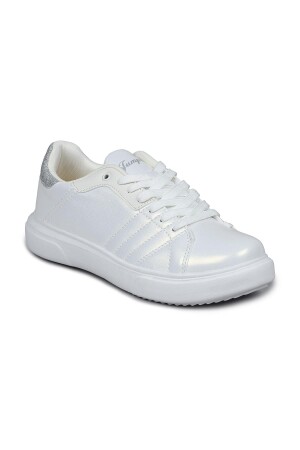 28054 Beyaz Kadın Sneaker Günlük Spor Ayakkabı - 2