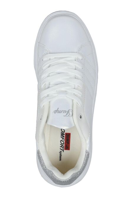 28054 Beyaz Kadın Sneaker Günlük Spor Ayakkabı - 3