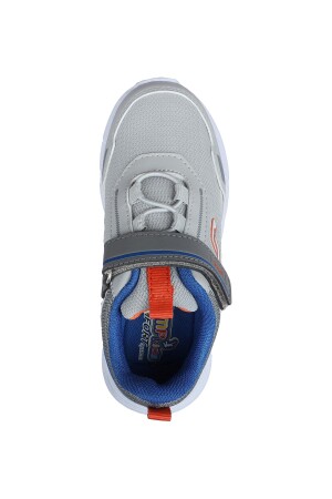 28101 Cırtlı Gri - Mavi Üniseks Çocuk Sneaker Günlük Spor Ayakkabı - 7