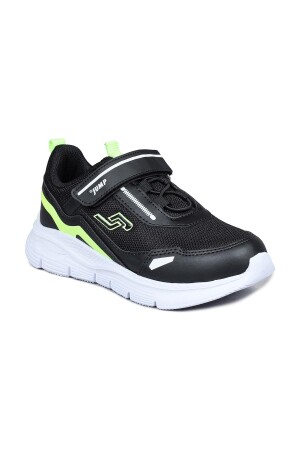 28101 Cırtlı Siyah - Beyaz Üniseks Çocuk Sneaker Günlük Spor Ayakkabı - 6