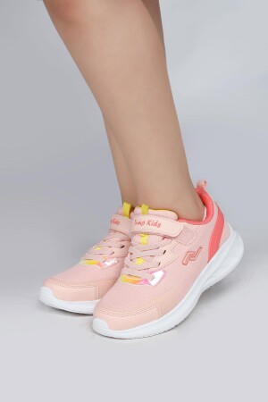 28106 Cırtlı Somon Pembe Kız Çocuk Sneaker Günlük Spor Ayakkabı - Jump (1)