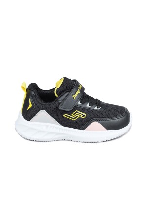 28110 Cırtlı Siyah Kız Çocuk Sneaker Günlük Spor Ayakkabı - Jump
