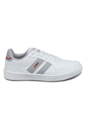 28164 Beyaz - Gri Erkek Sneaker Günlük Spor Ayakkabı - Jump