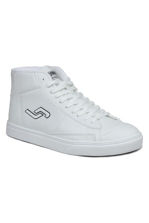 28166 Yüksek Bilekli Beyaz Erkek Sneaker Günlük Spor Ayakkabı - 2