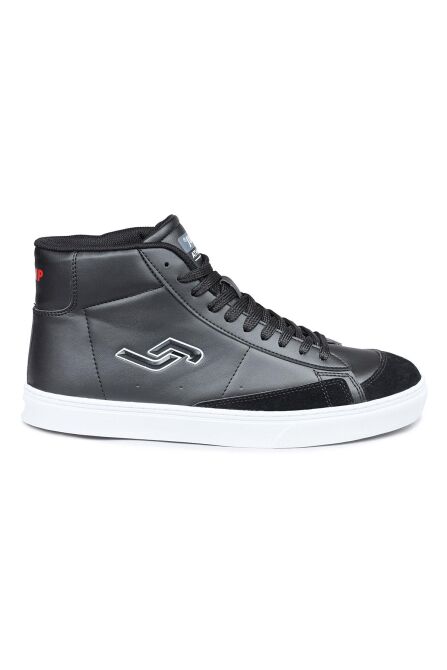 28166 Yüksek Bilekli Siyah - Beyaz Erkek Sneaker Günlük Spor Ayakkabı - 1