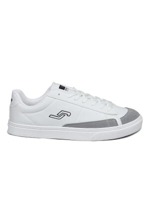 28167 Beyaz - Gri Erkek Sneaker Günlük Spor Ayakkabı - Jump