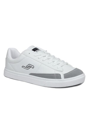 28167 Beyaz - Gri Erkek Sneaker Günlük Spor Ayakkabı - Jump (1)