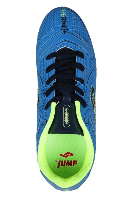 28223 Mavi - Neon Yeşil Çim Halı Saha Krampon Futbol Ayakkabısı - 3