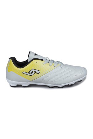 28224 Gri - Neon Sarı Çim - Halı Saha Krampon Futbol Ayakkabısı - Jump