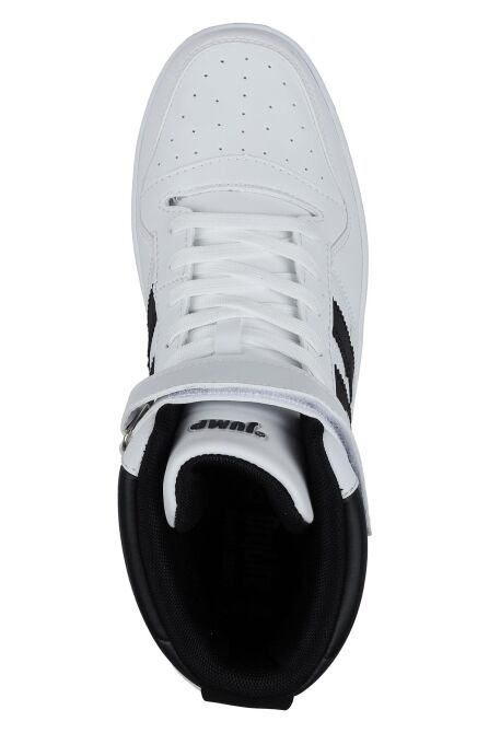 28504 Yüksek Bilekli Beyaz - Siyah Erkek Sneaker Günlük Spor Ayakkabı - 7