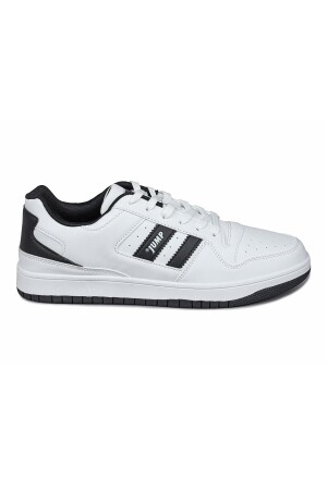28505 Beyaz - Siyah Erkek Sneaker Günlük Spor Ayakkabı - 1