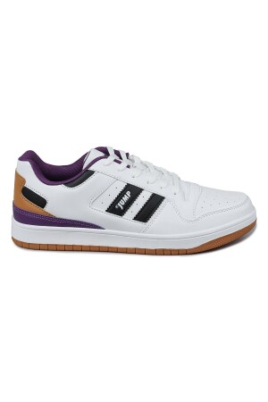 28505 Beyaz - Siyah - Mor Erkek Sneaker Günlük Spor Ayakkabı - 1