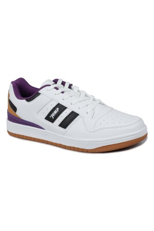 28505 Beyaz - Siyah - Mor Erkek Sneaker Günlük Spor Ayakkabı - 6