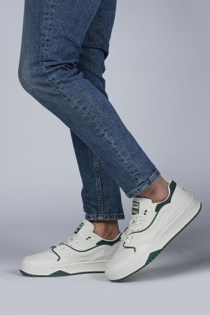 28520 Bej - Yeşil Erkek Sneaker Günlük Spor Ayakkabı - 3