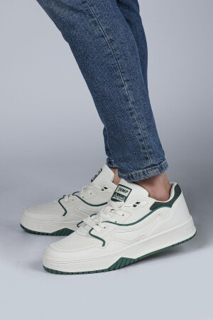 28520 Bej - Yeşil Erkek Sneaker Günlük Spor Ayakkabı - 4