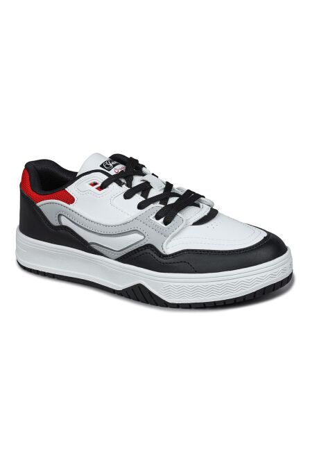 28520 Beyaz - Siyah Erkek Sneaker Günlük Spor Ayakkabı - 2