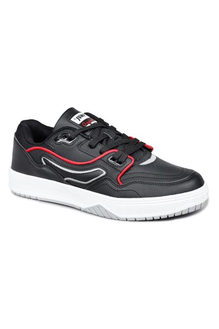 28520 Siyah - Beyaz Erkek Sneaker Günlük Spor Ayakkabı - 6