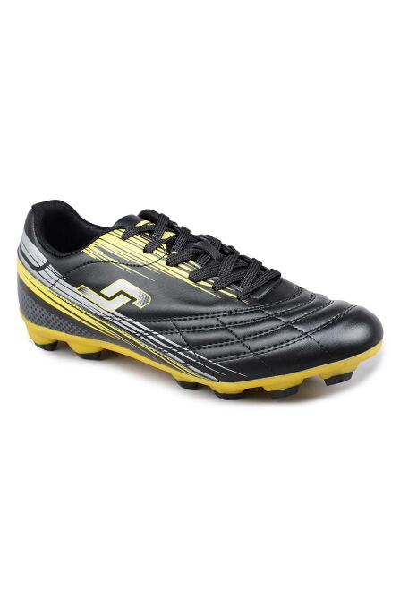 28593 Siyah - Neon Sarı Çim Halı Saha Krampon Futbol Ayakkabısı - 6