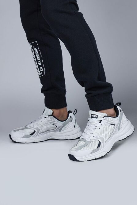 28627 Beyaz - Lacivert Erkek Sneaker Günlük Spor Ayakkabı - 2