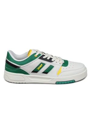 28693 Beyaz - Yeşil Erkek Sneaker Günlük Spor Ayakkabı 