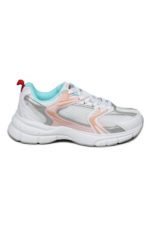28712 Beyaz - Renkli Kadın Sneaker Günlük Spor Ayakkabı 